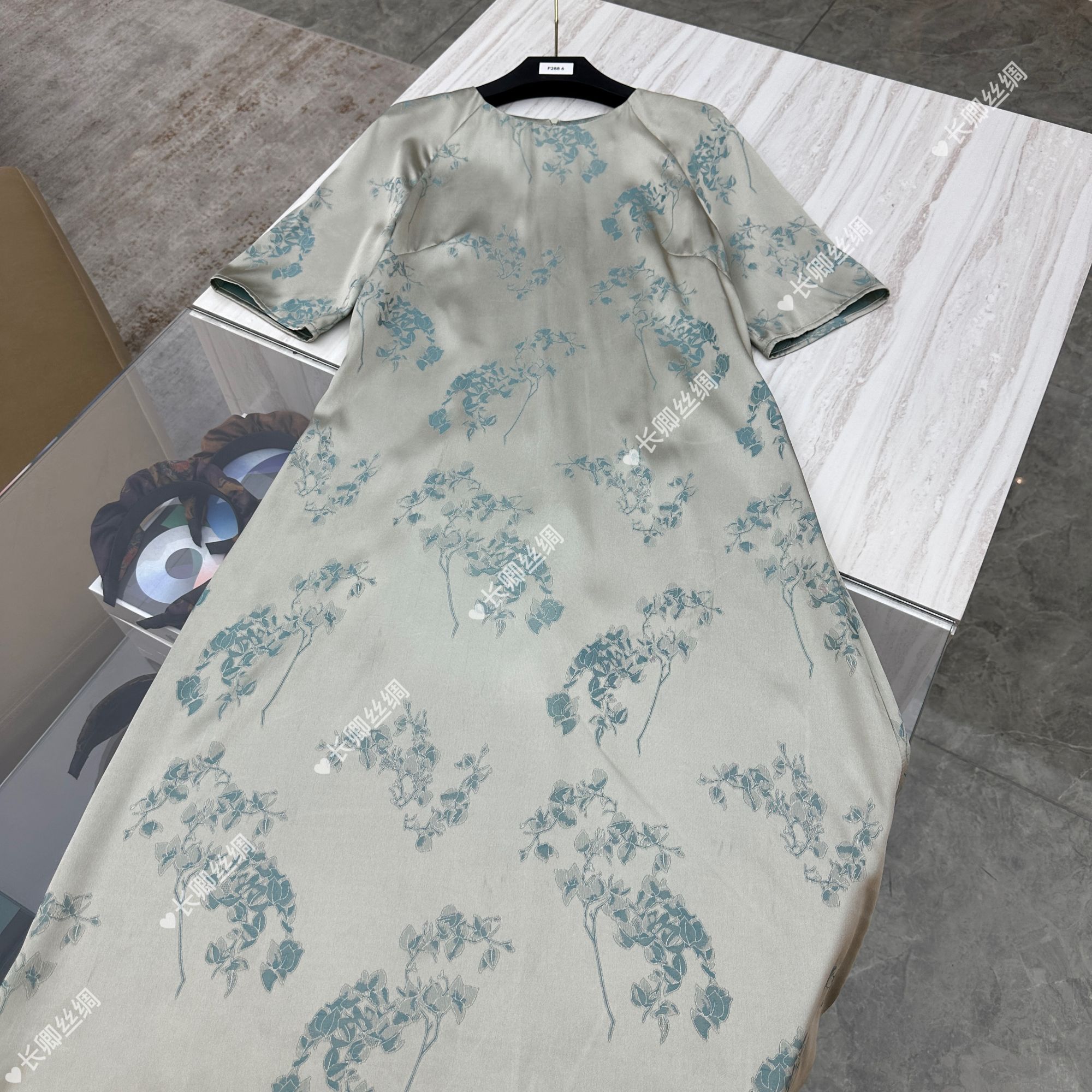 国风复古气质新中式提花连衣裙女FY5022004