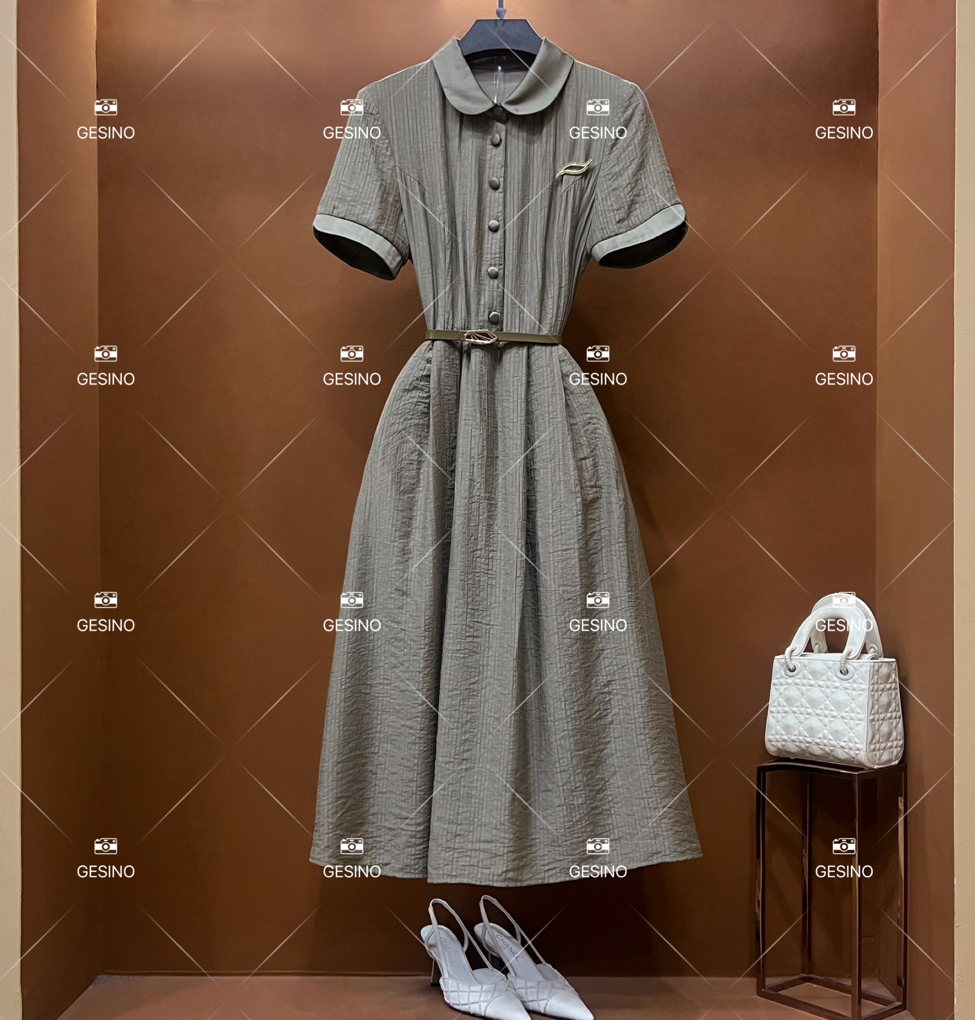 【露露】春夏优雅百搭时尚中国风女装连衣裙GS-52053