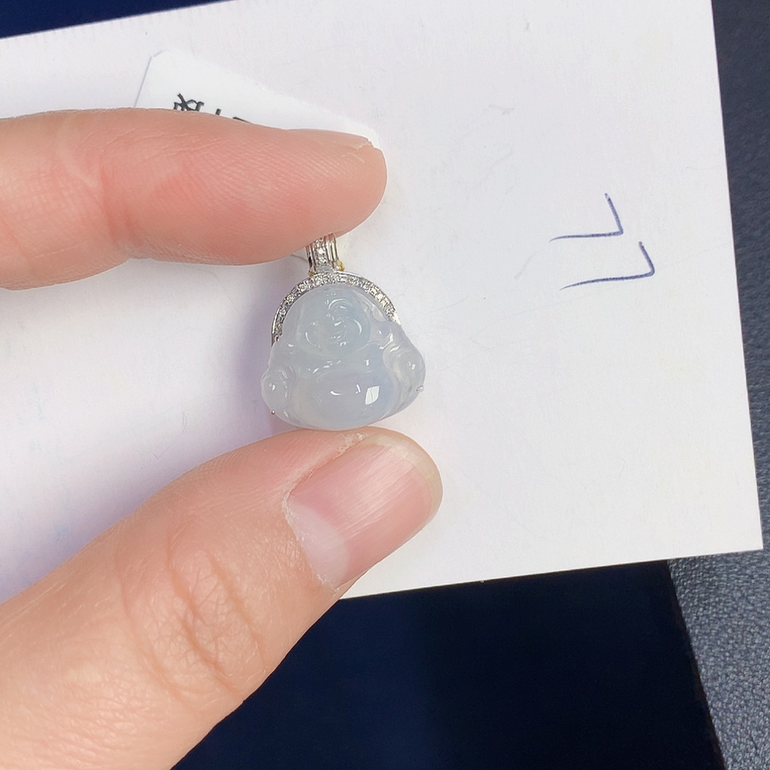 【闪购商品】翡翠颈饰18K金镶嵌000000000