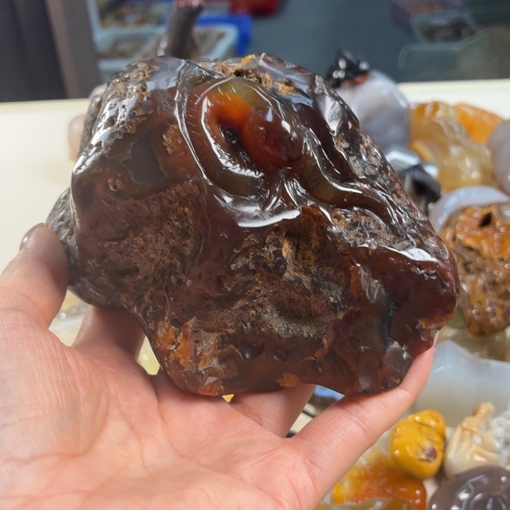 玛瑙/玉髓吊坠(不含链)未镶嵌