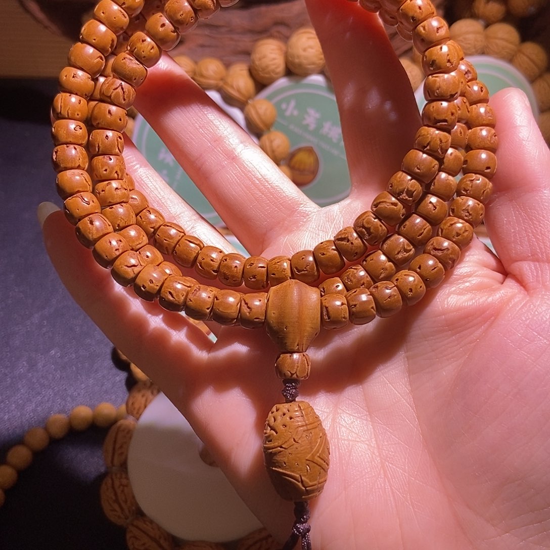 ༺***༻手串桃核直切脖挂