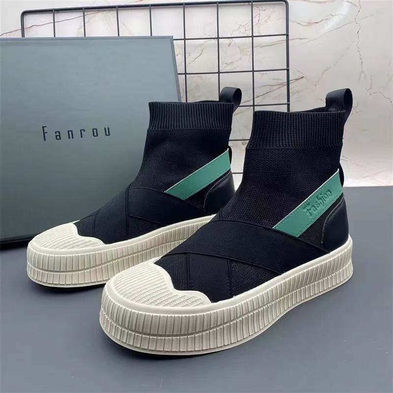 8355飞织袜子靴透气弹力舒适百搭