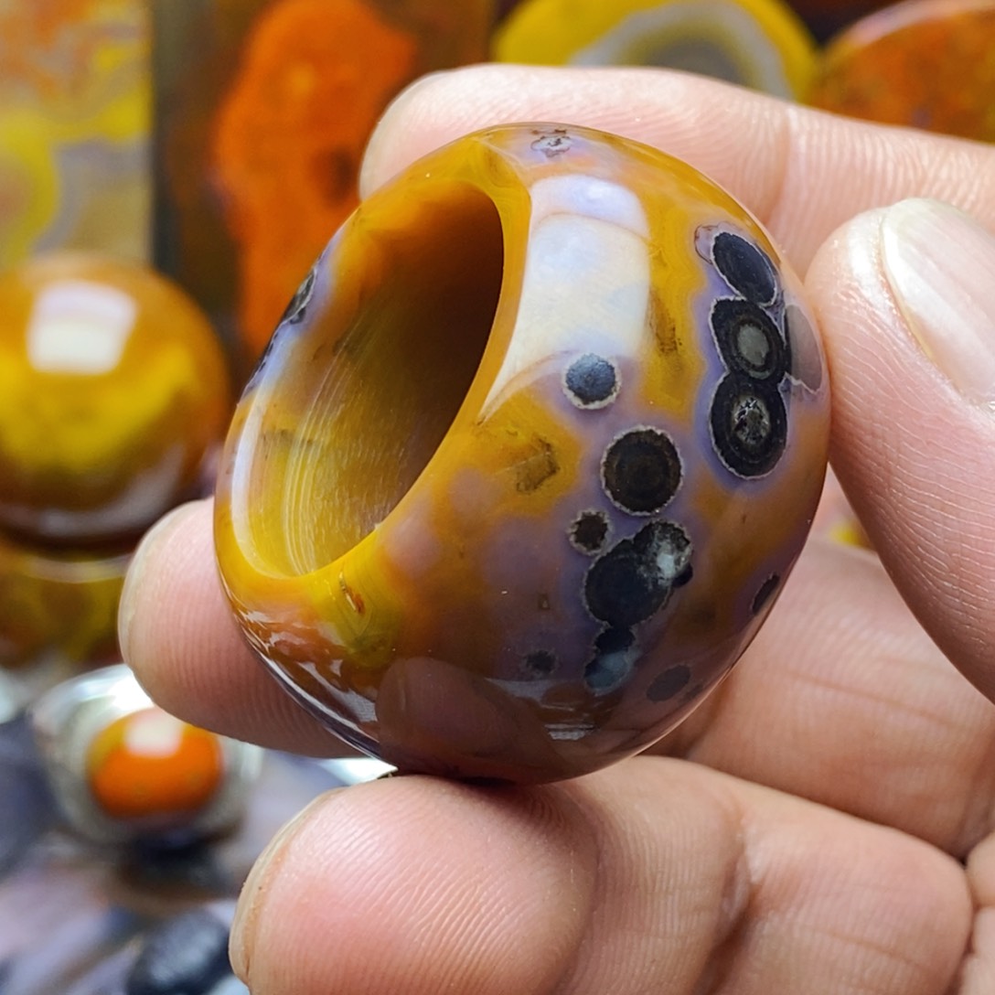 玛瑙/玉髓颈饰未镶嵌风*雨