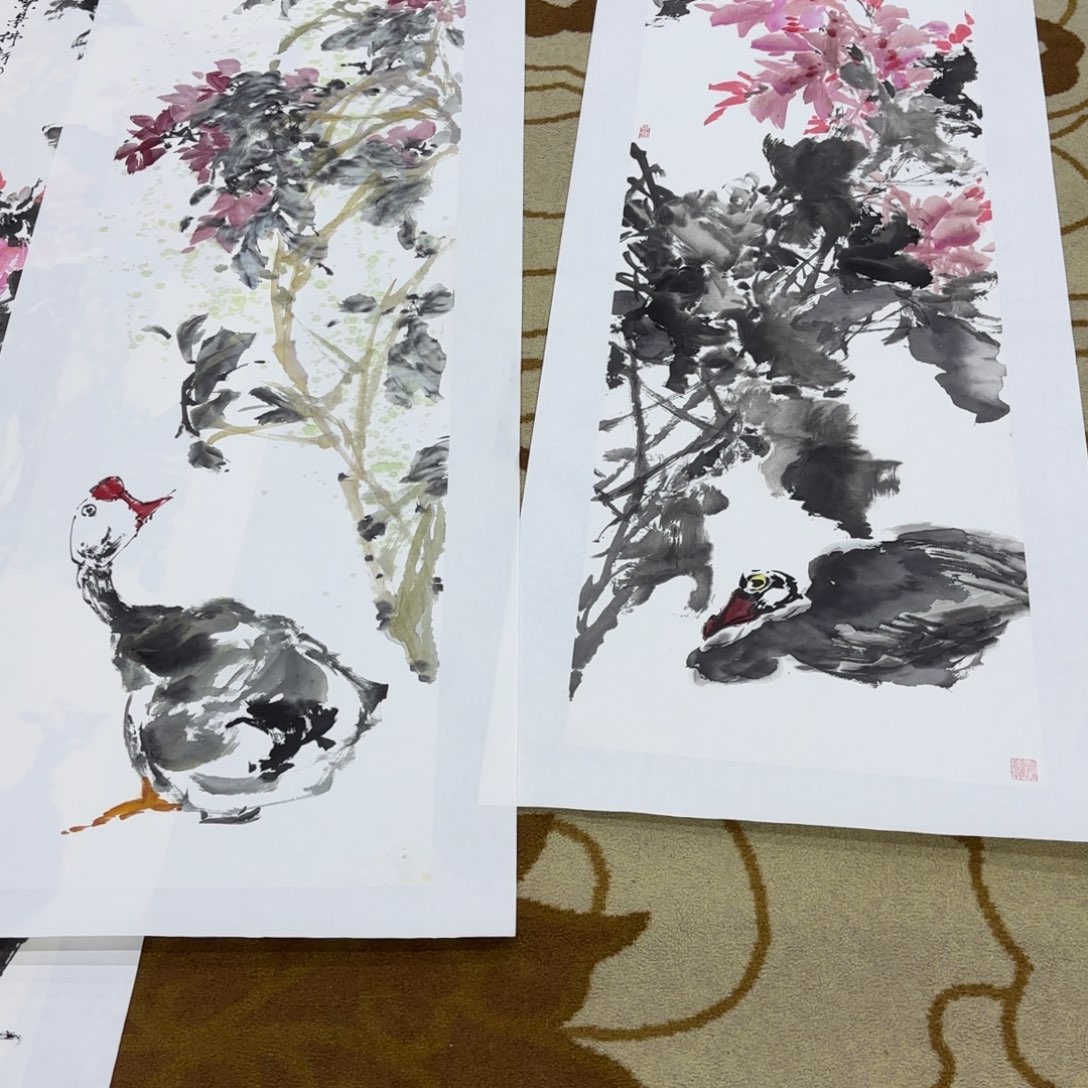 国画清*四张打包价两张韩枫赵
