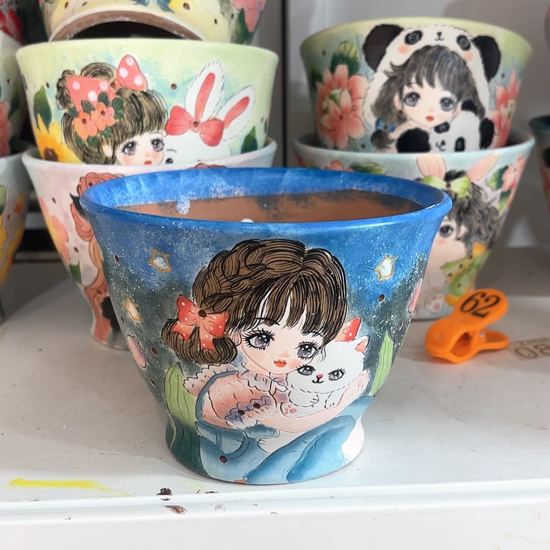 紫砂花盆手工花盆默认微瑕15/12微瑕