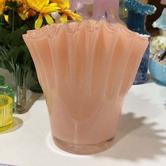 琉璃花瓶高14厘米口径9厘米