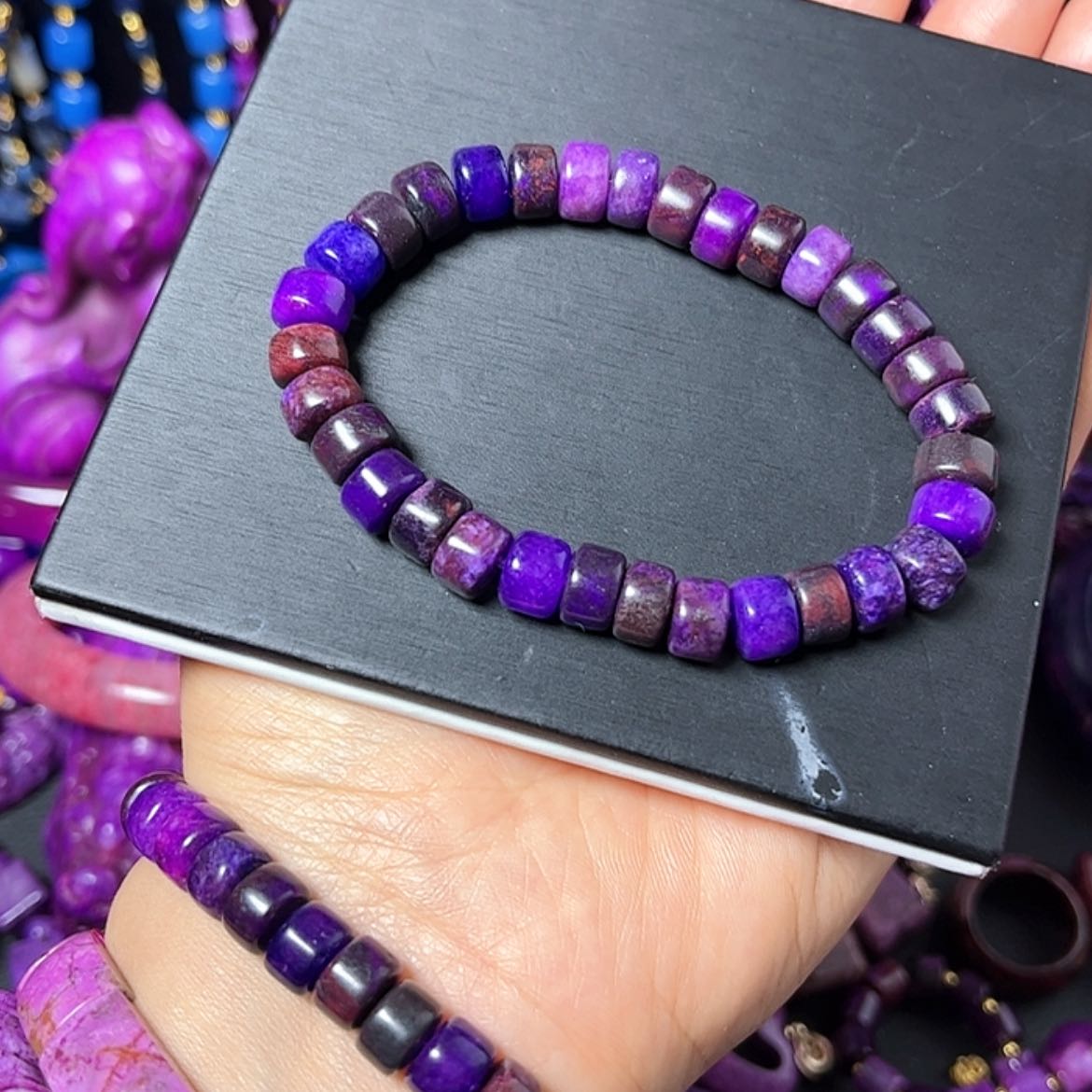 【闪购商品】琉璃DIY舒具石老油料97丝绒老坑直切卡8单圈爆款