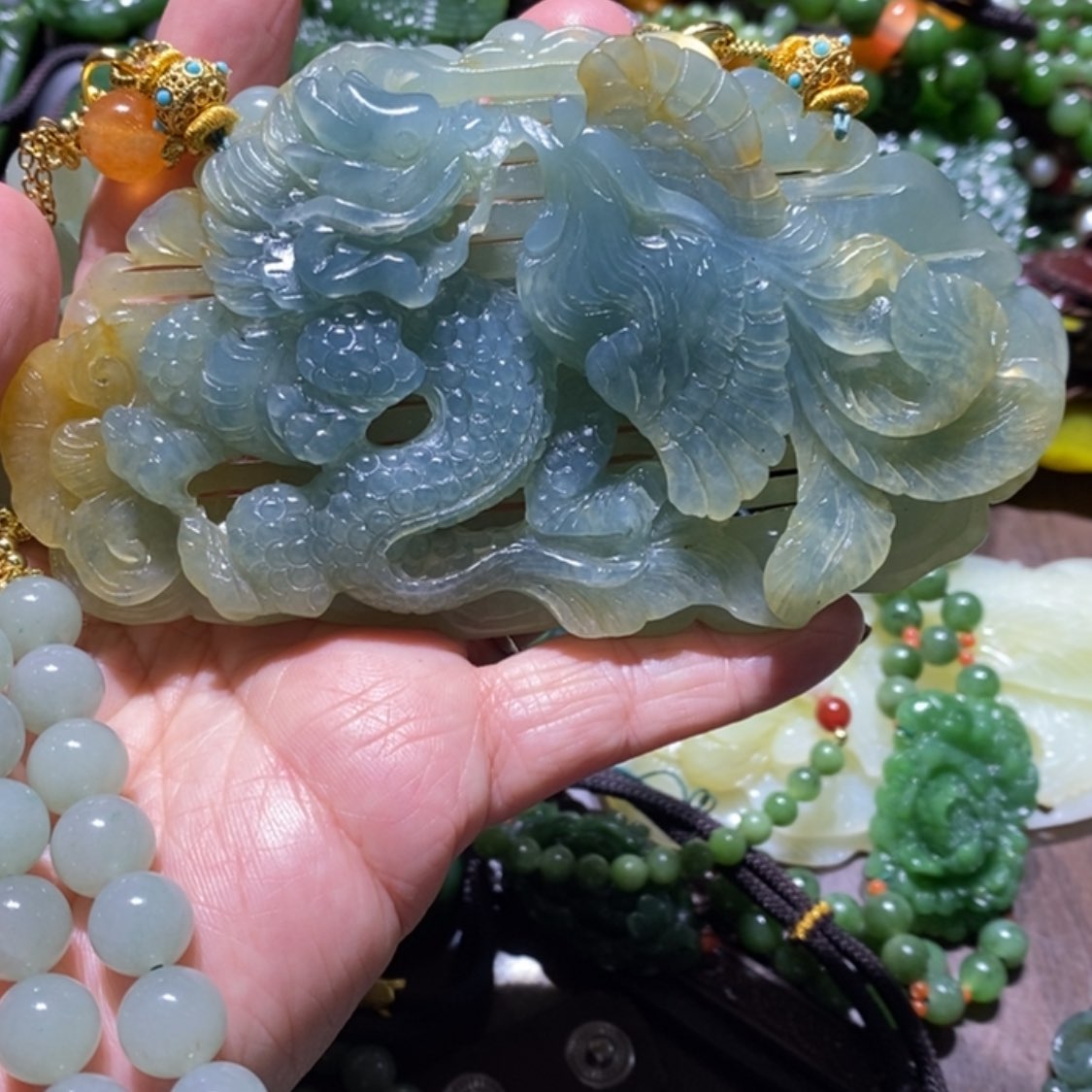 【闪购商品】岫玉毛衣链未镶嵌