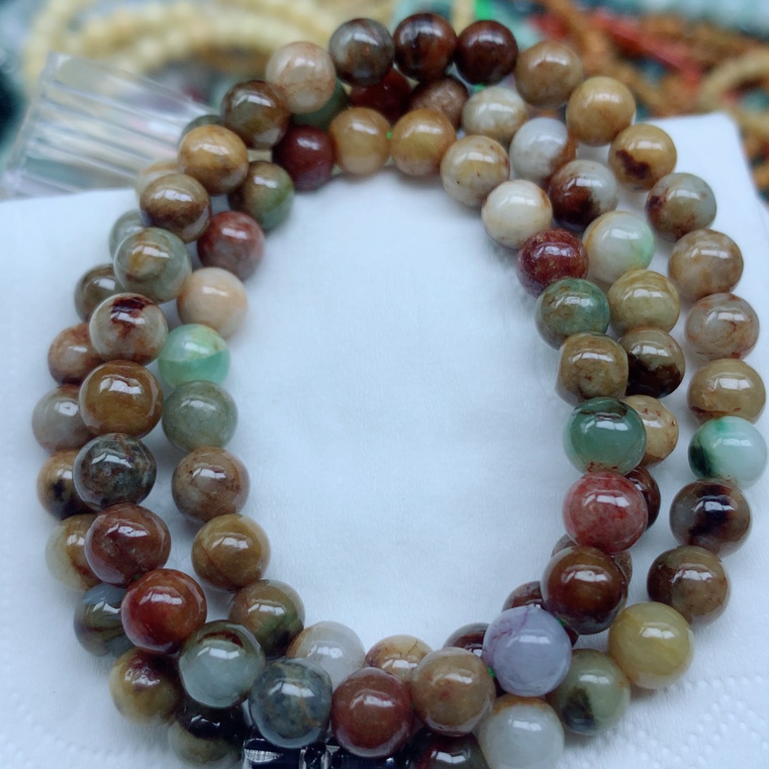 翡翠未镶嵌颈饰  珠子8