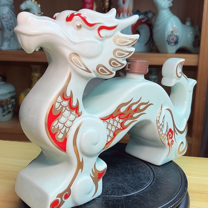 3斤金龙献瑞1只 （不带礼盒）青色