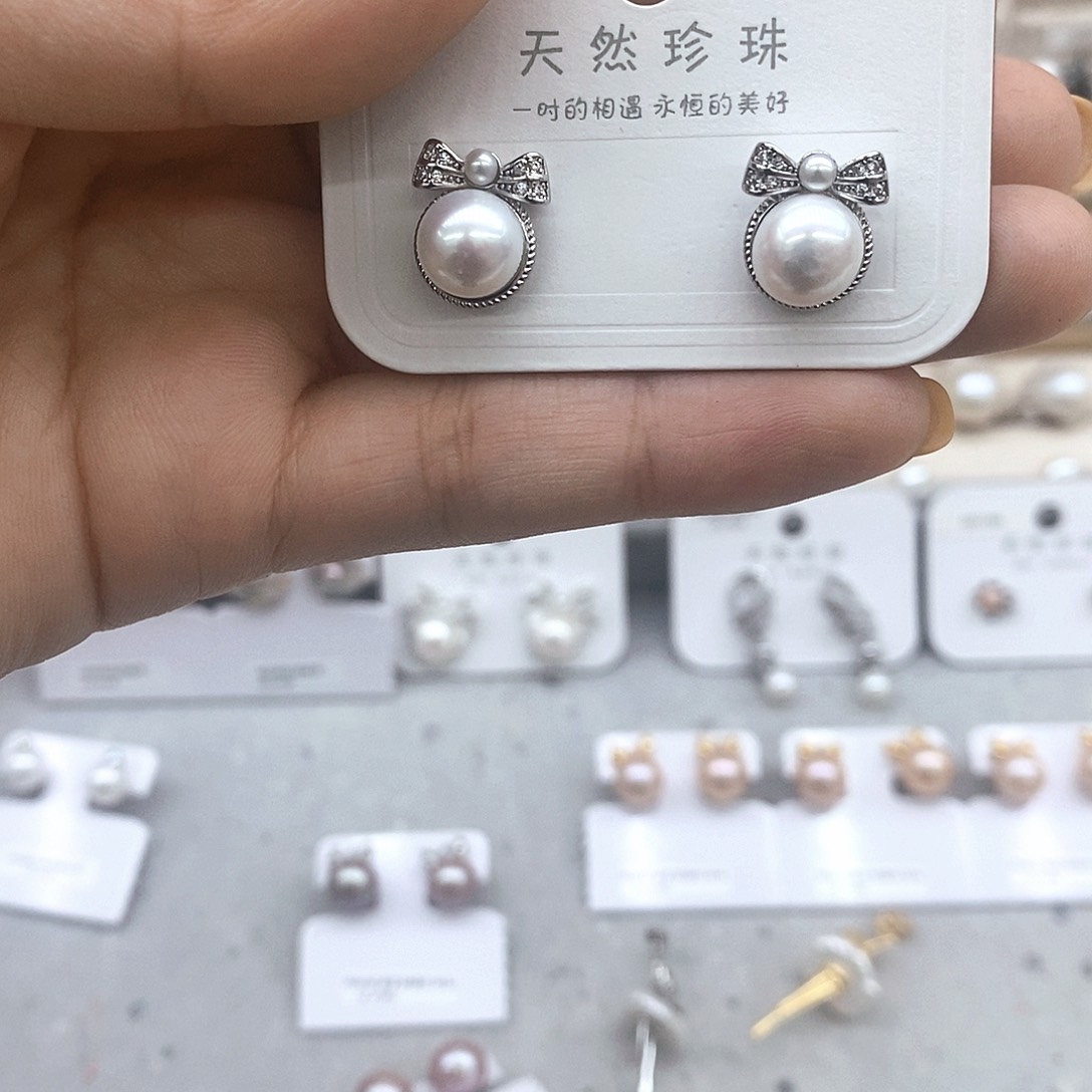 未镶嵌耳饰淡水珍珠