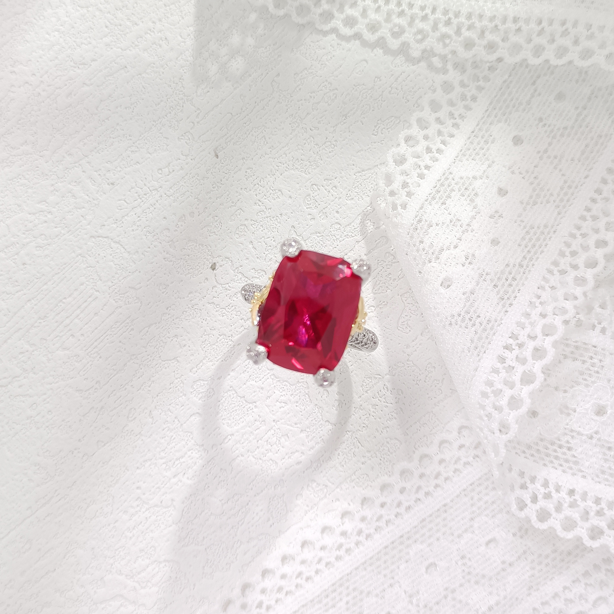 合金合成锆石戒指 WHSM-000998【赤焰星芒】戒指气质简约百搭欧美