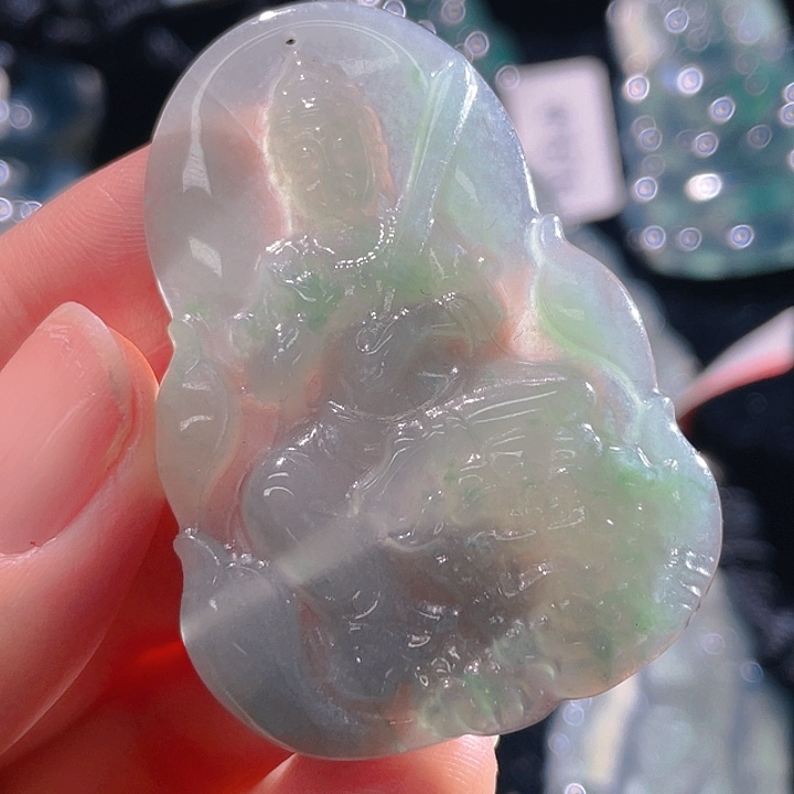 翡翠颈饰未镶嵌6，