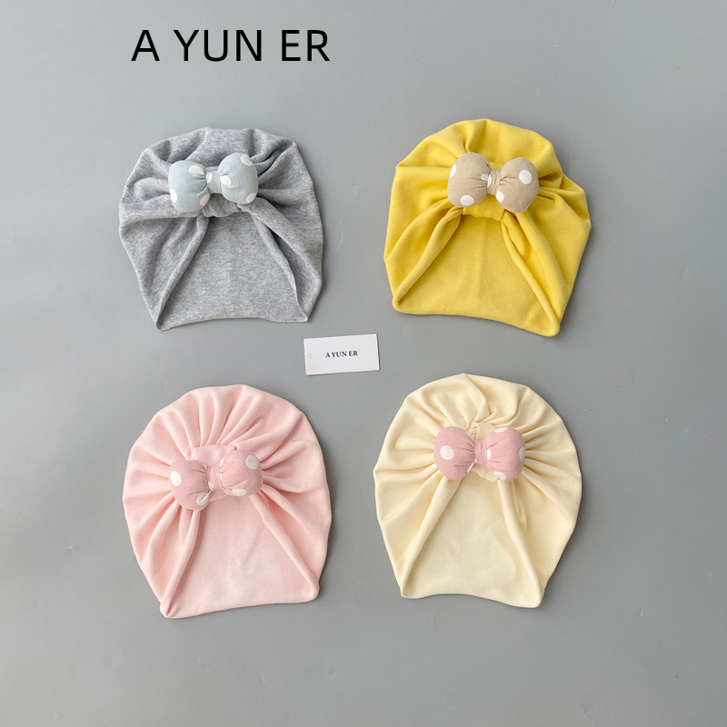 婴儿帽子春秋季薄款男女宝宝护囟门印度帽婴幼儿新生儿无骨胎帽冬