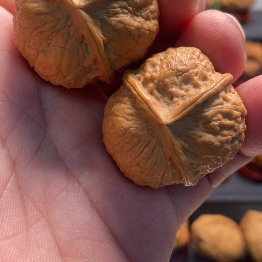 吊坠文玩核桃玉玺三棱35尺