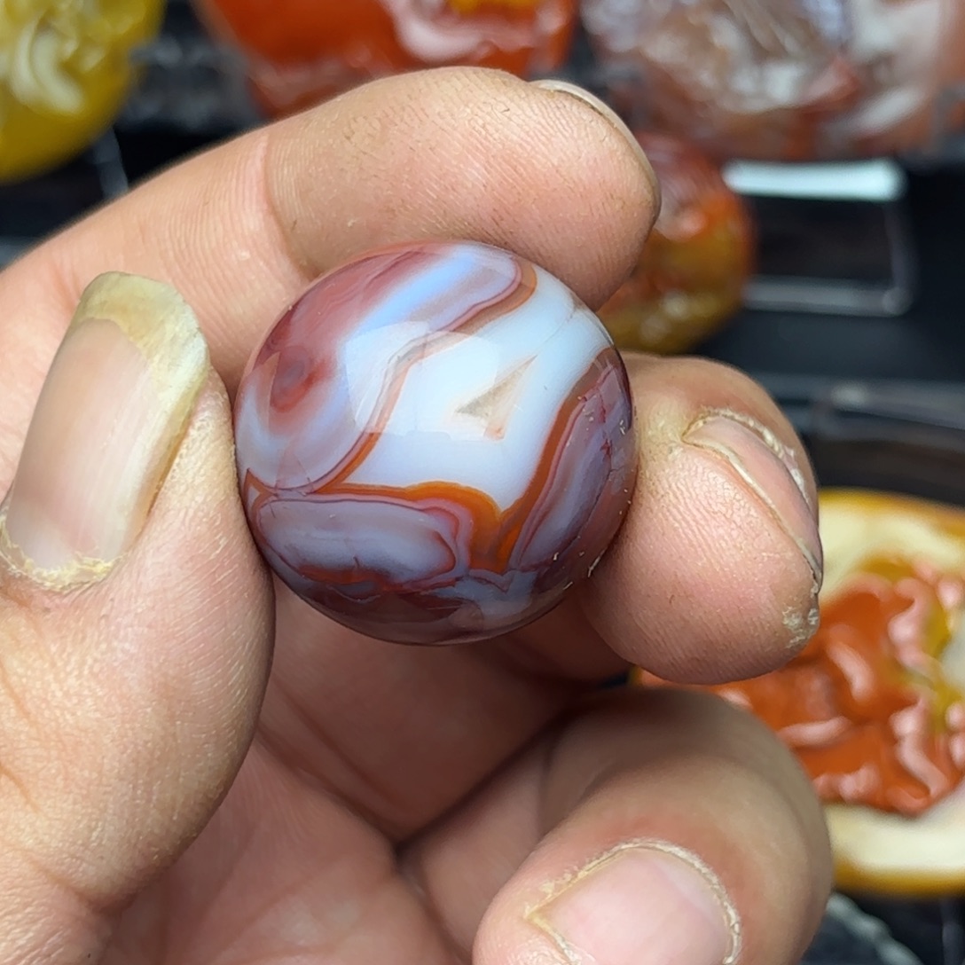 蓝***鄂玛瑙/玉髓未镶嵌玛瑙