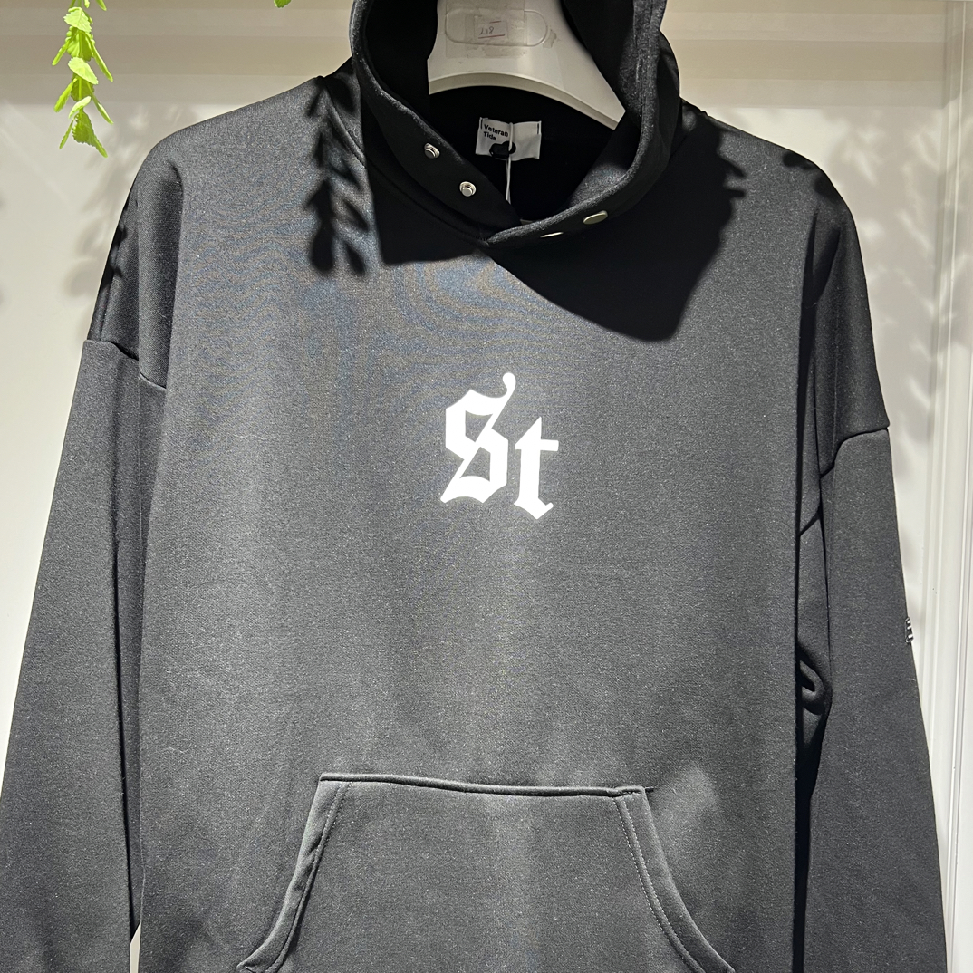 9911 男士加绒连帽T恤衫