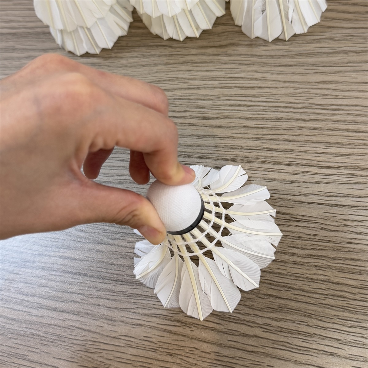 25082501B 台纤双拼球头日常训练专用羽毛球12个