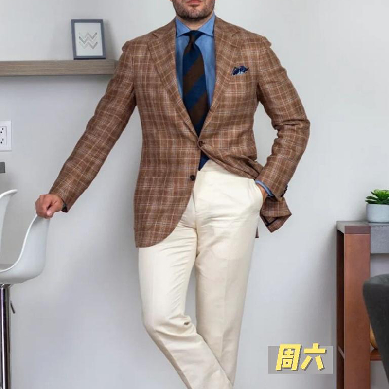 Z700直播过款孤品单件商务男装西服春秋冬外套意大利高端商务男装