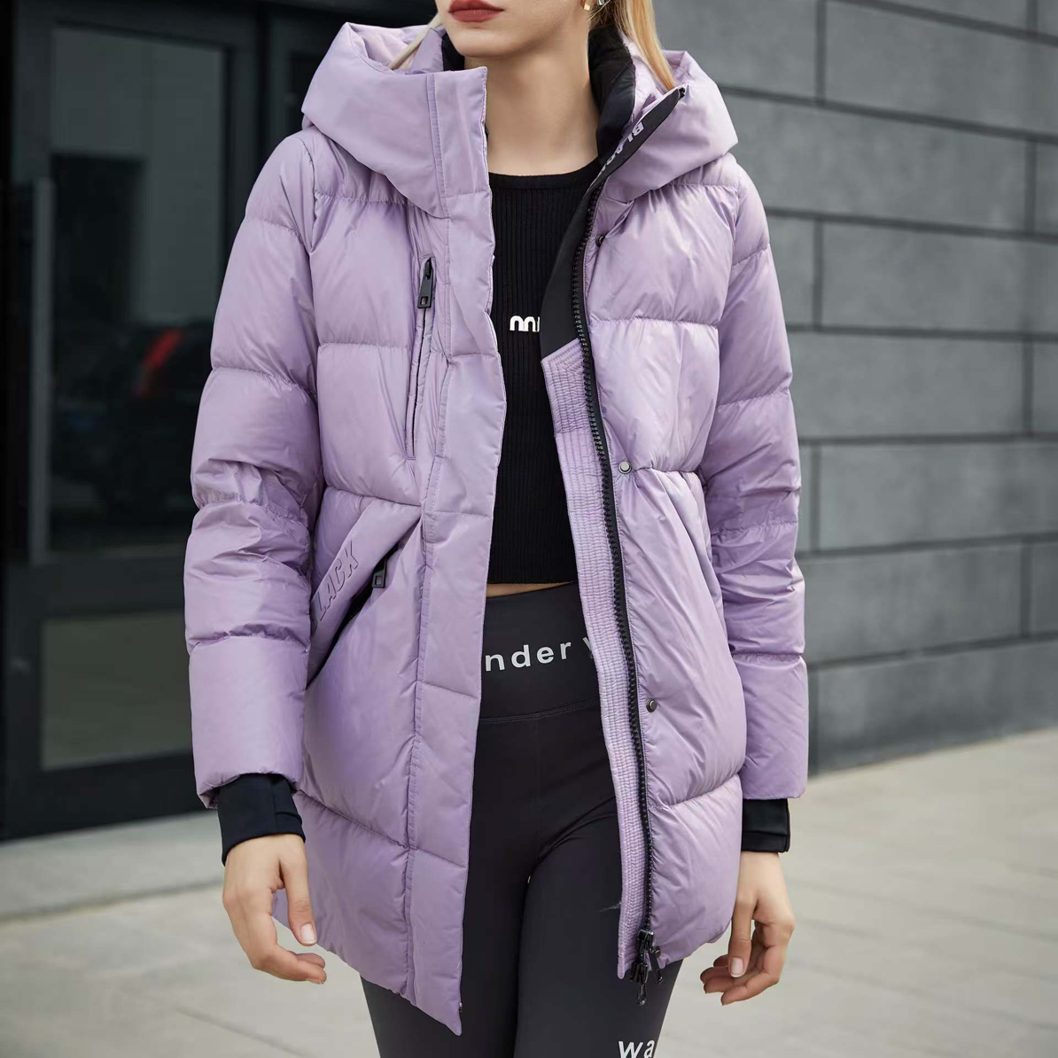 金影奇98611 高品质面料冬款大码女装鹅绒服