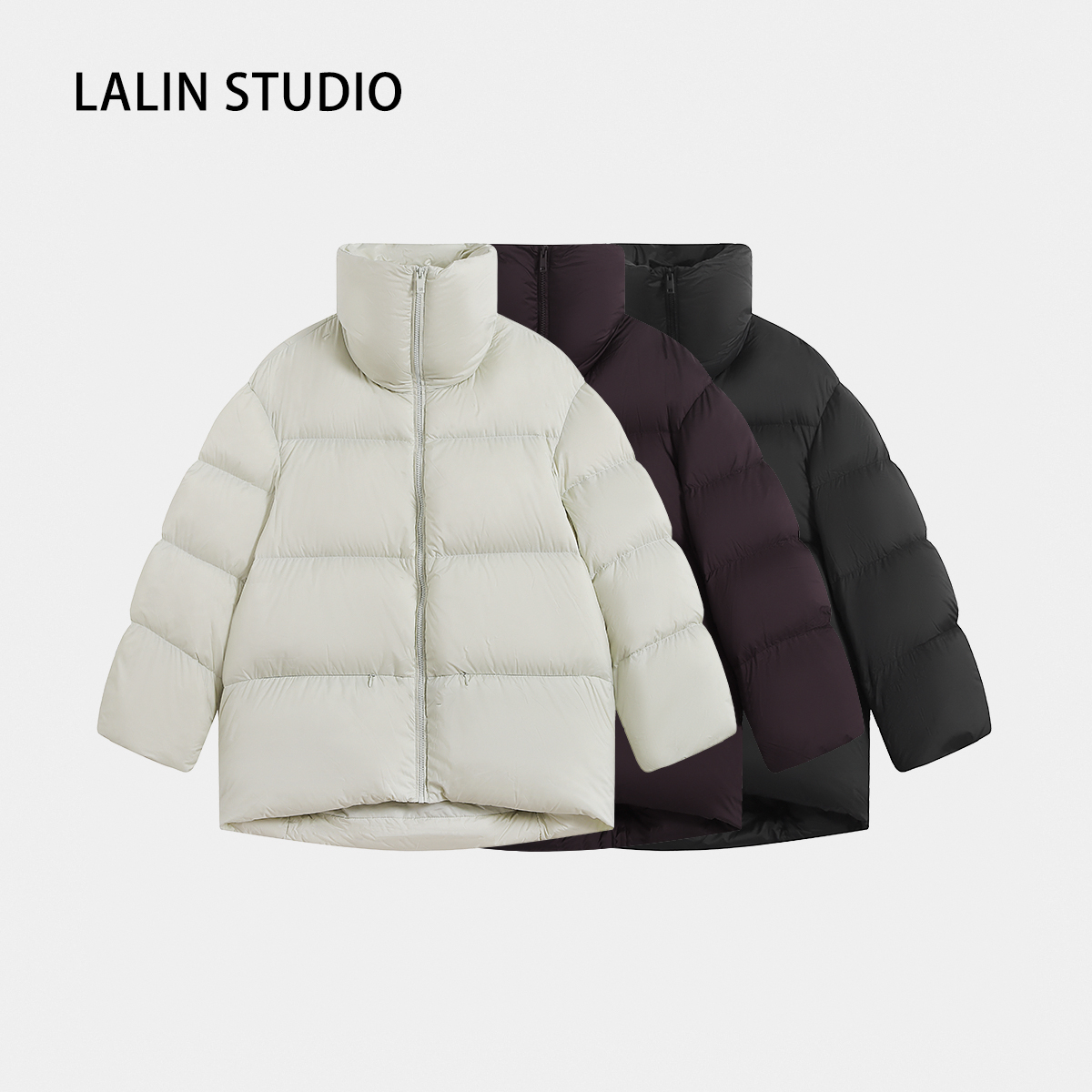 LALIN2025s经典延续升级巨暖无胆布保暖零压宽松廓形中长款羽绒服