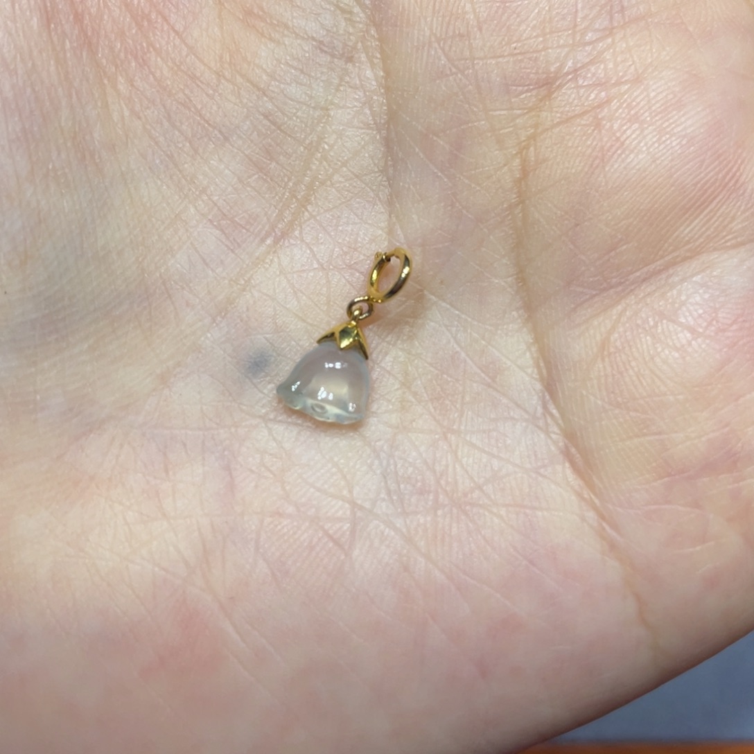 翡翠颈饰18K金镶嵌天然
