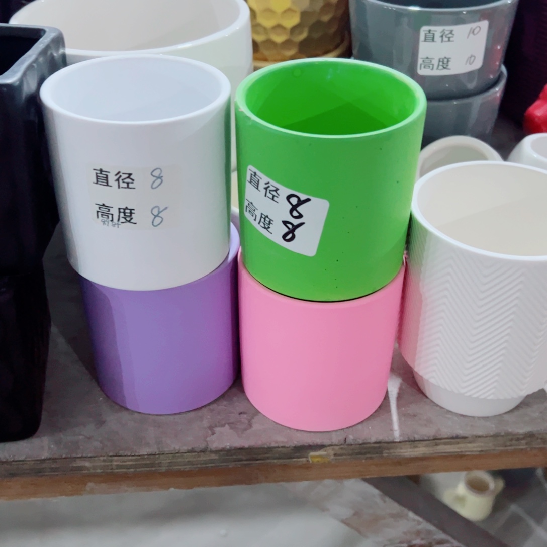 有孔，陶瓷花盆满10米包邮发货