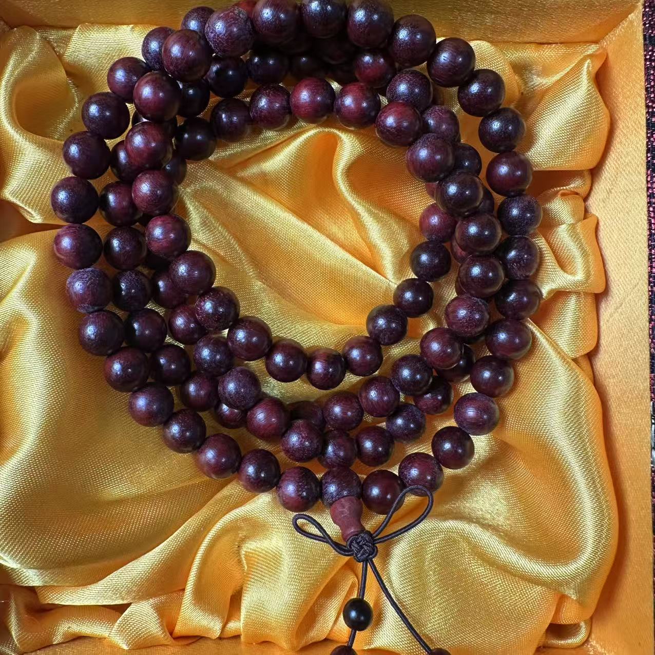 【百世璀璨 尽耀光芒】雪山重楼10mm.108颗项链B064