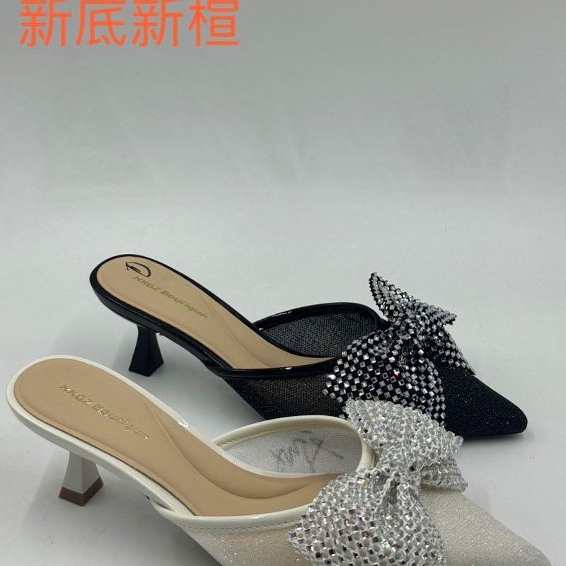 IEF/爱依服2025新款夏季女尖头细跟穆勒拖6220-9975-