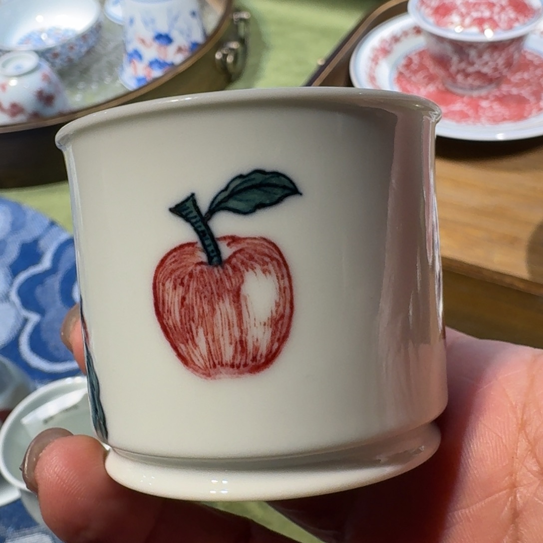 景德镇陶瓷釉里红单杯