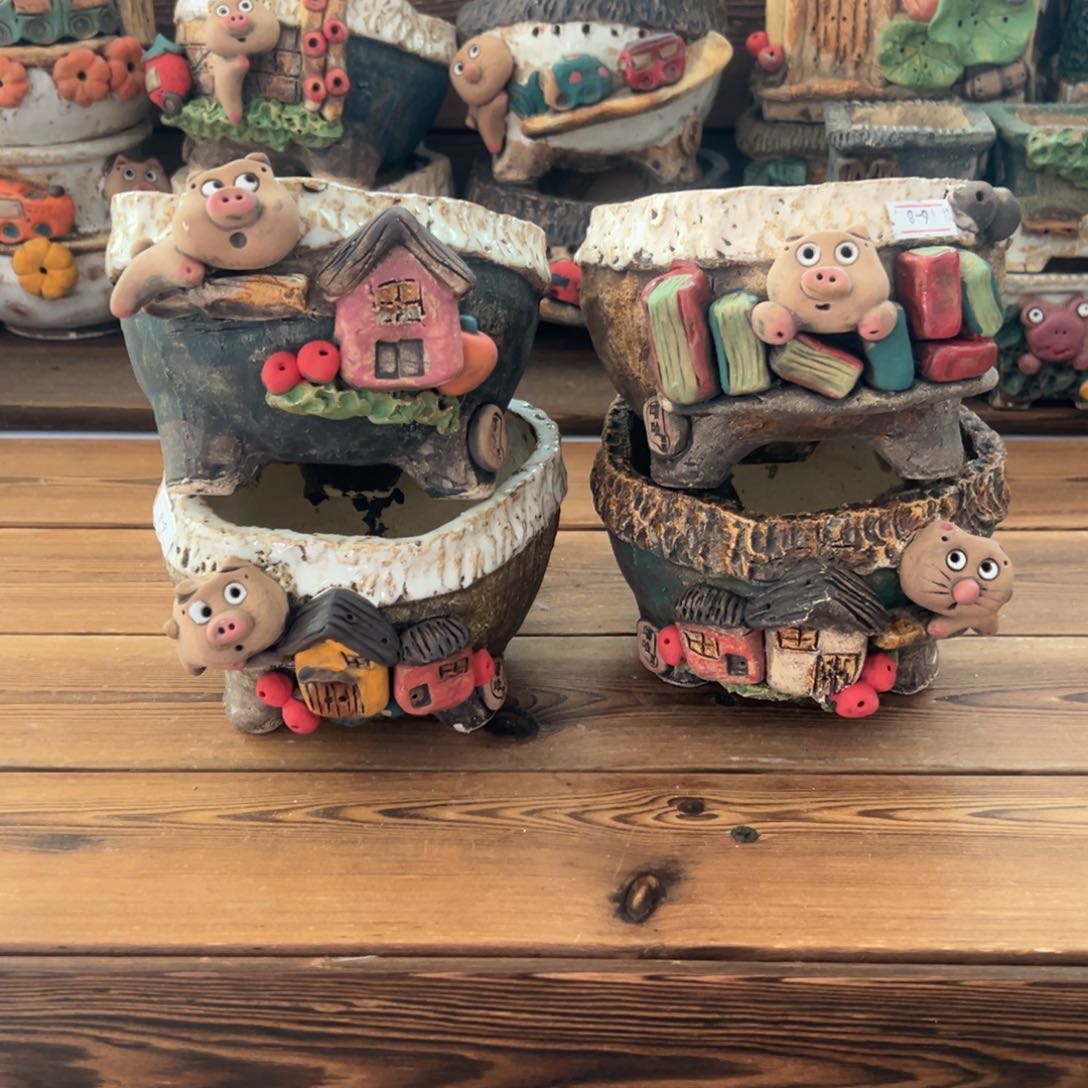 红陶一****界嘻哈多肉花盆