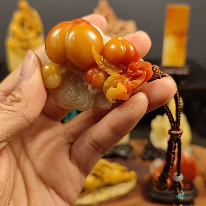 寿山石吾*手把件手把件