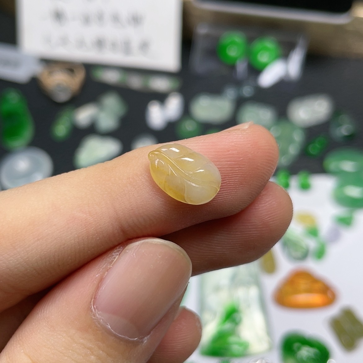 【闪购商品】颈饰未镶嵌翡翠树叶