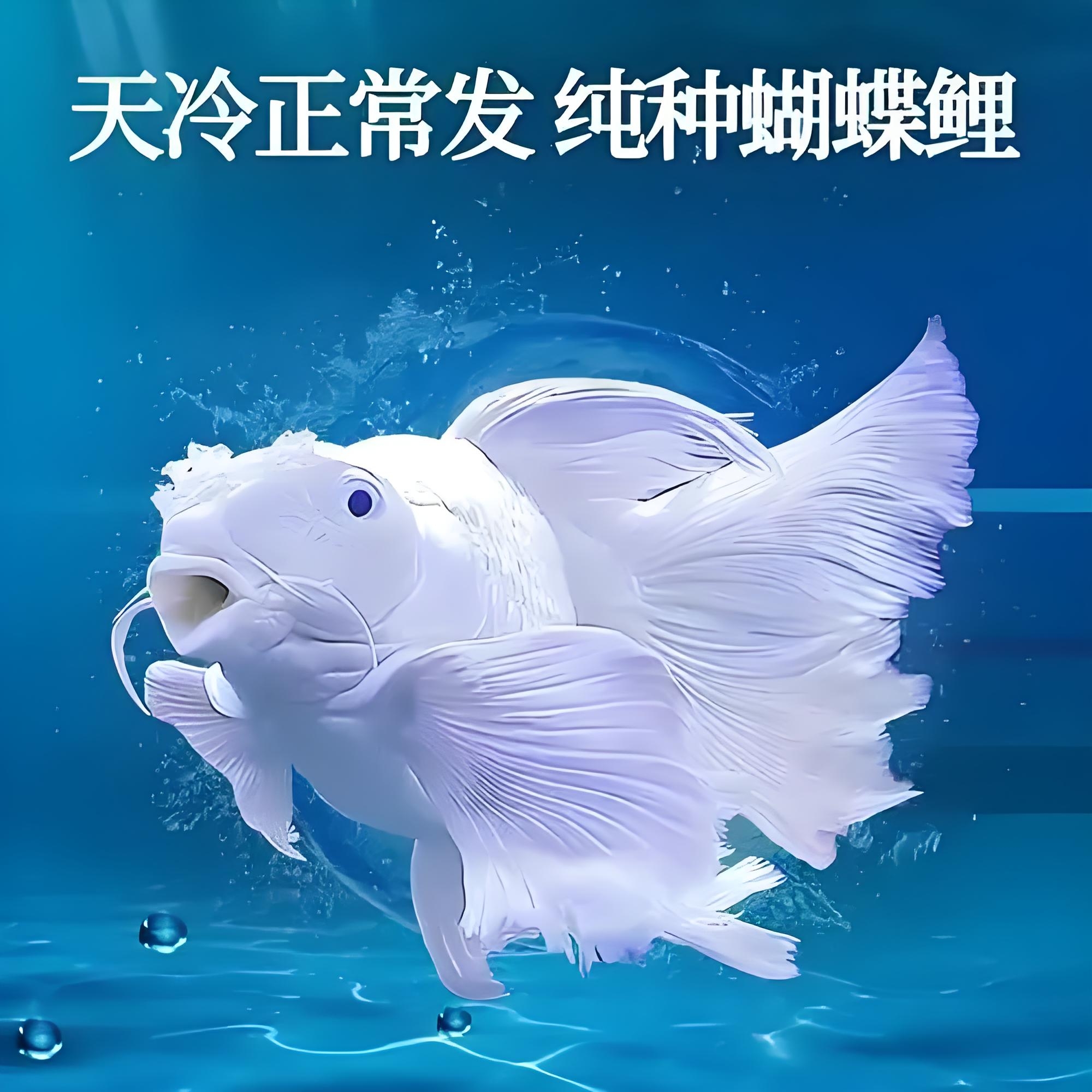 普身白蝴蝶鲤 淡水冷水观赏鱼好养耐活顺丰包邮