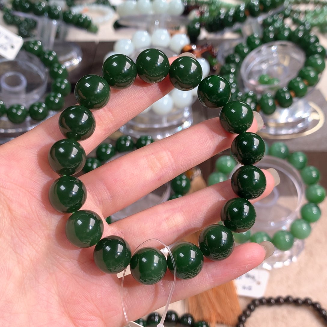 和田玉（碧玉）手串未镶嵌