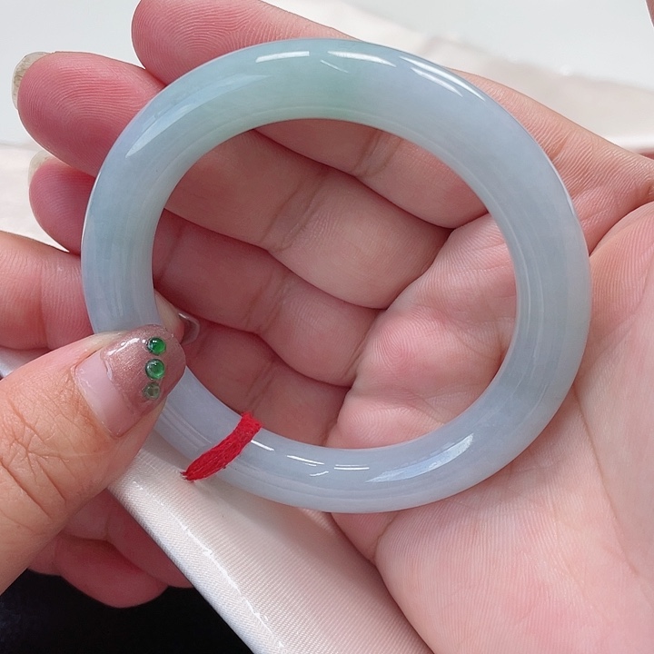 翡翠手镯未镶嵌缅甸翡翠手镯54圈