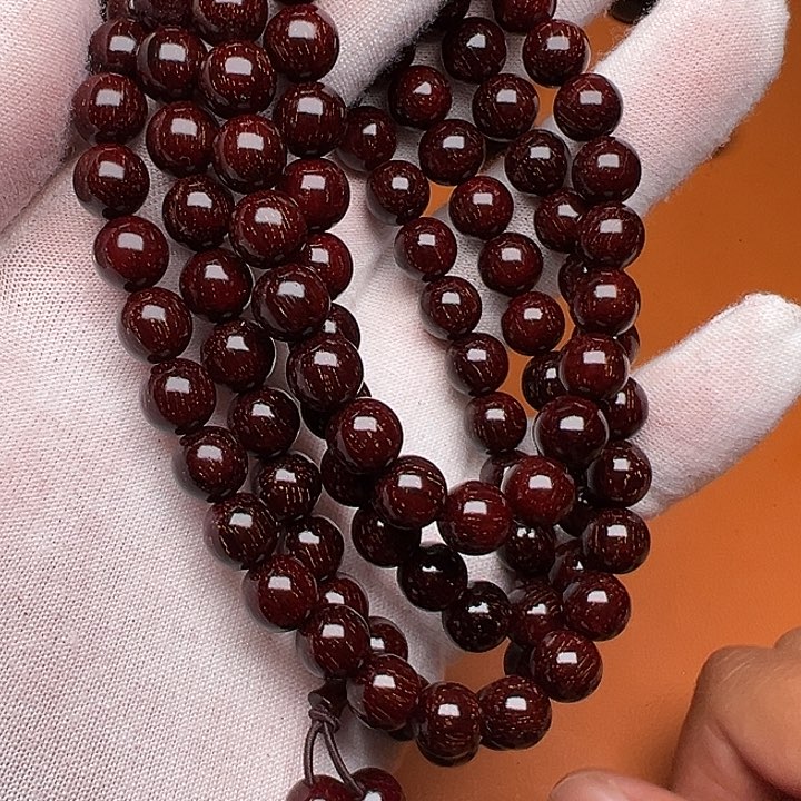 小叶紫檀手串/手链小叶紫檀0.8/108颗爆星888