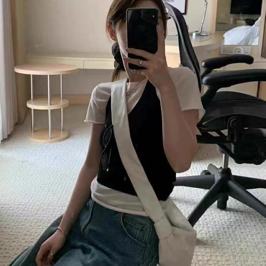 【挂脖背心】韩女氛围感百搭必备挂脖背心吊带