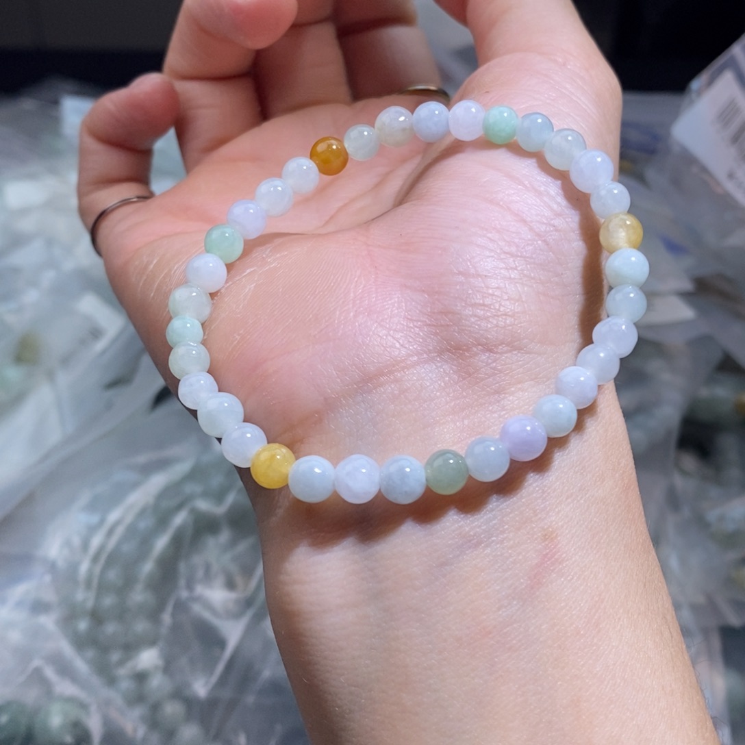 未镶嵌手串翡翠珠链