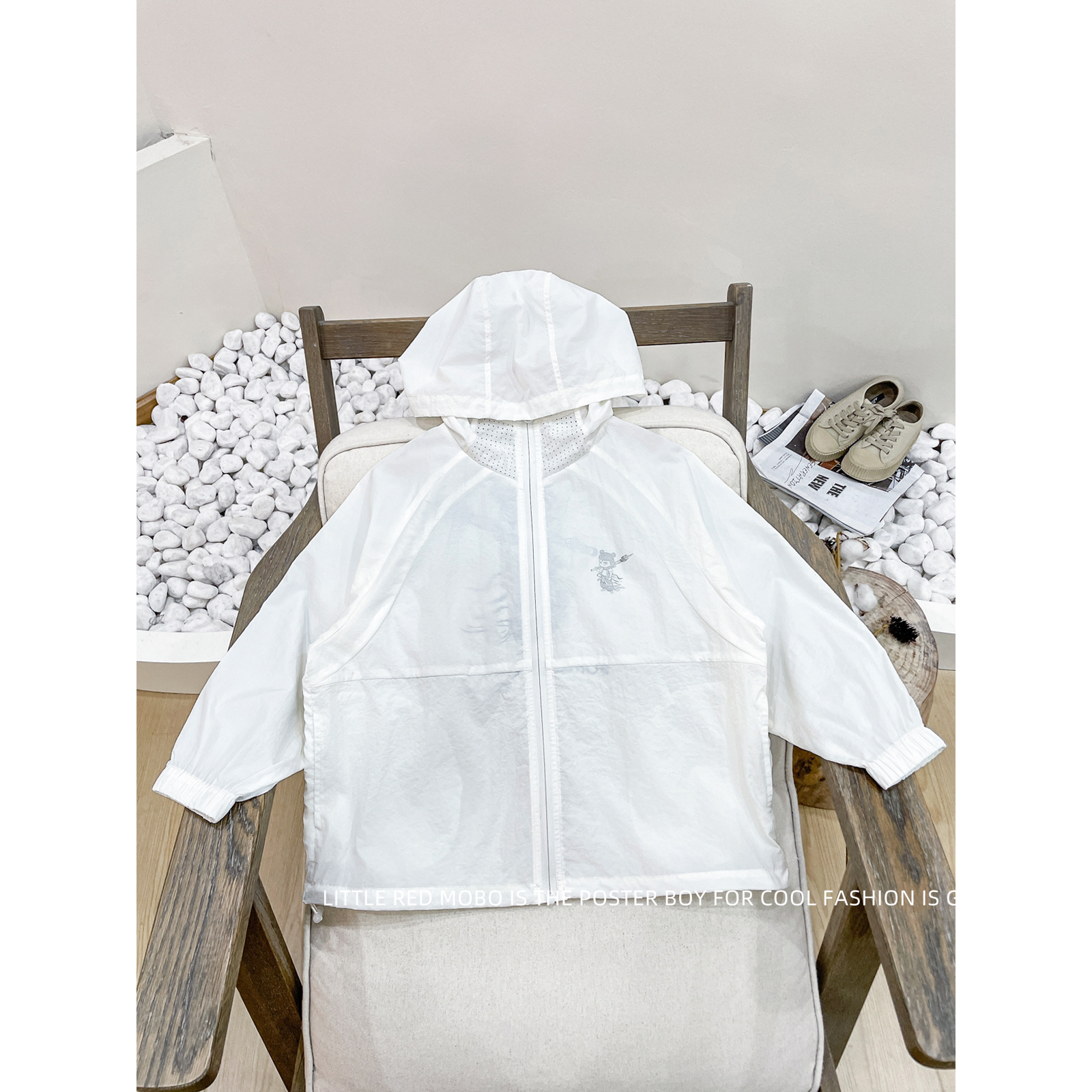 【现现】童装男儿童UPF50+简约防晒衣2025夏季新款外套MMY821988