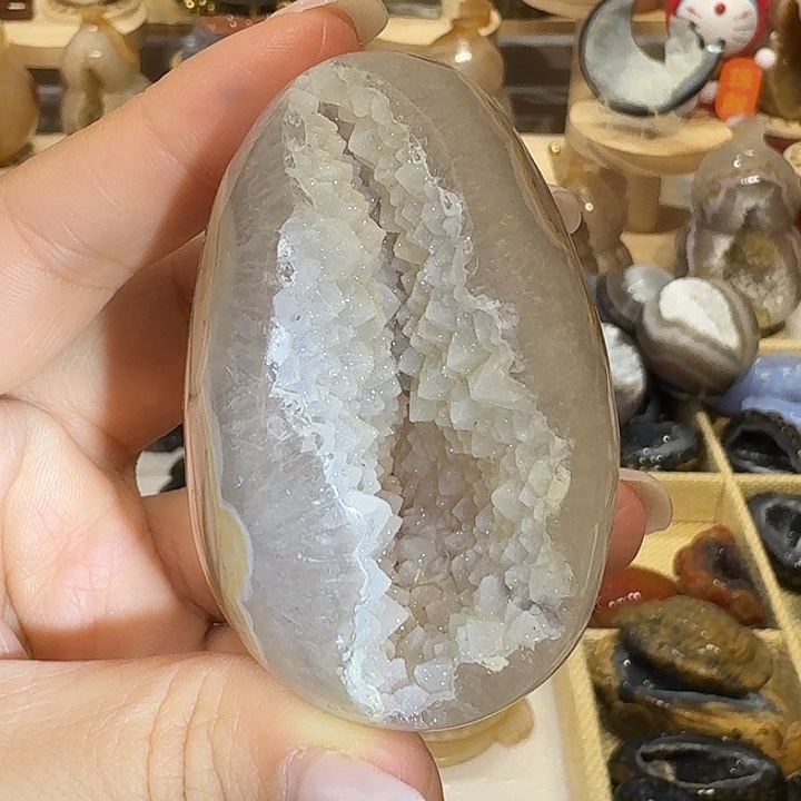 玛瑙/玉髓未镶嵌水晶牙软蛋