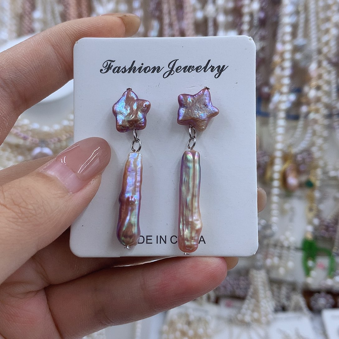 项链银S925镶嵌淡水珍珠