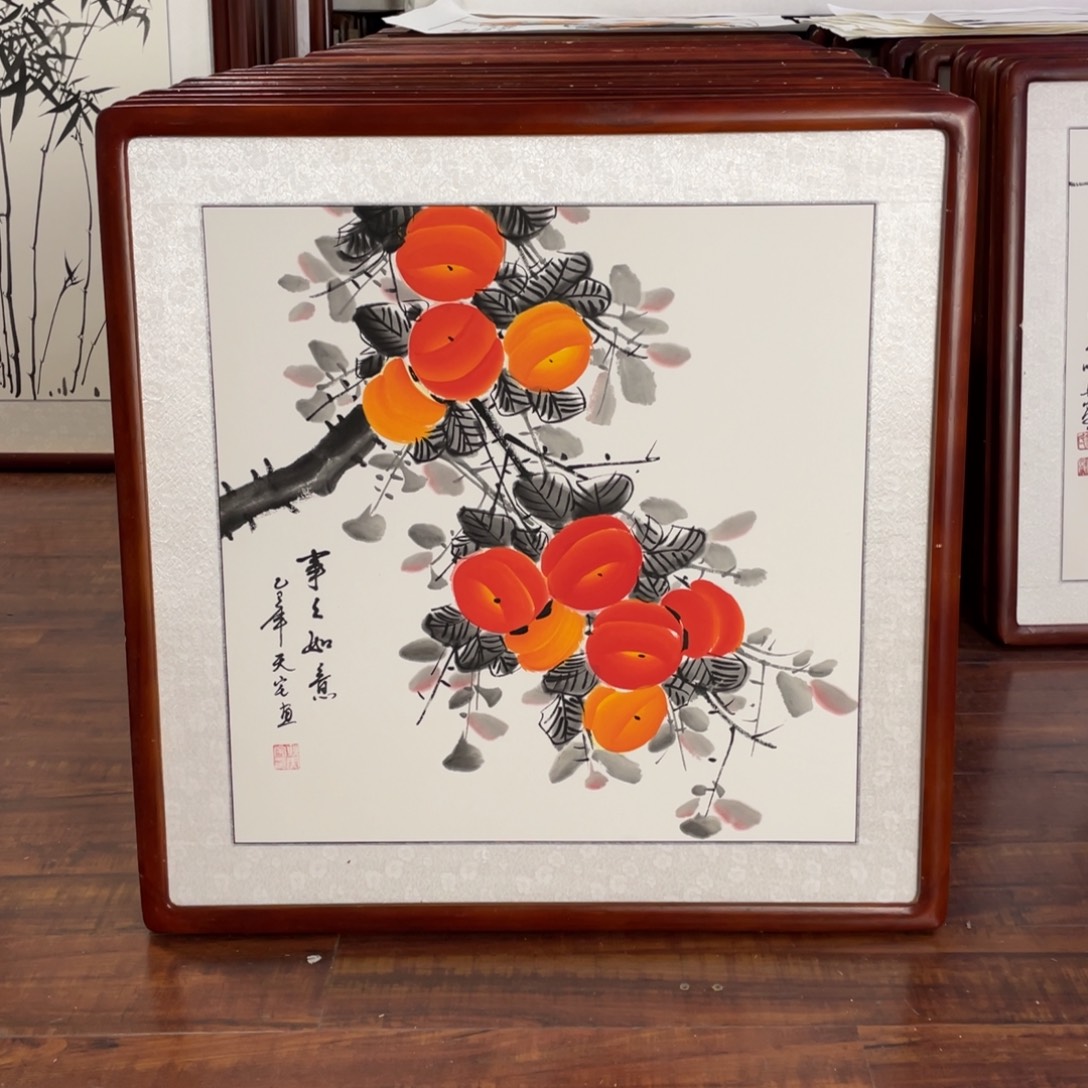 国画带框尺寸63*63厘米