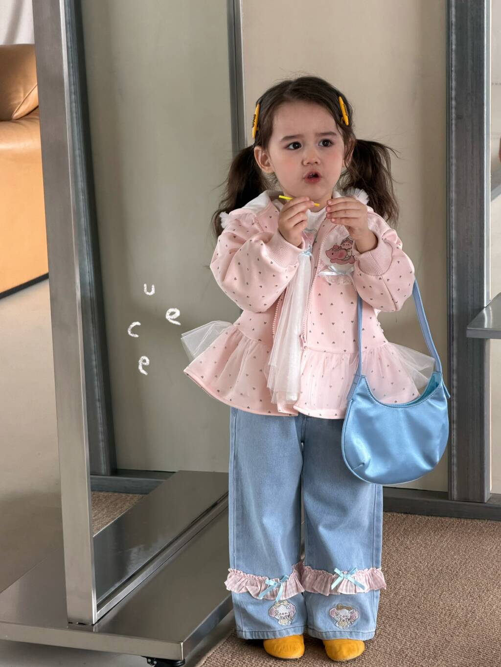 釉兮·26春～卡通刺绣牛仔裤271015（童装汉服）