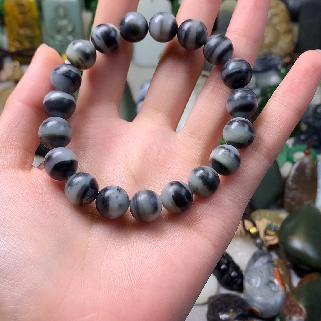 和田玉手串未镶嵌K*