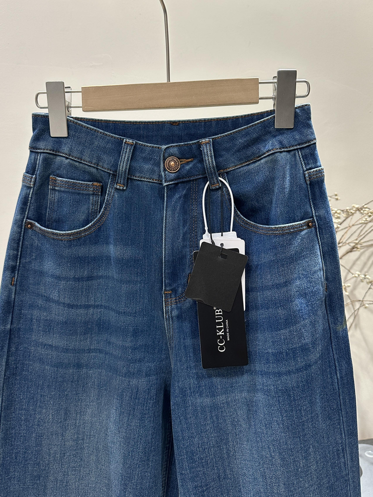 【C9017】镇店之宝 三本针 抗皱不变形 显瘦直筒牛仔裤