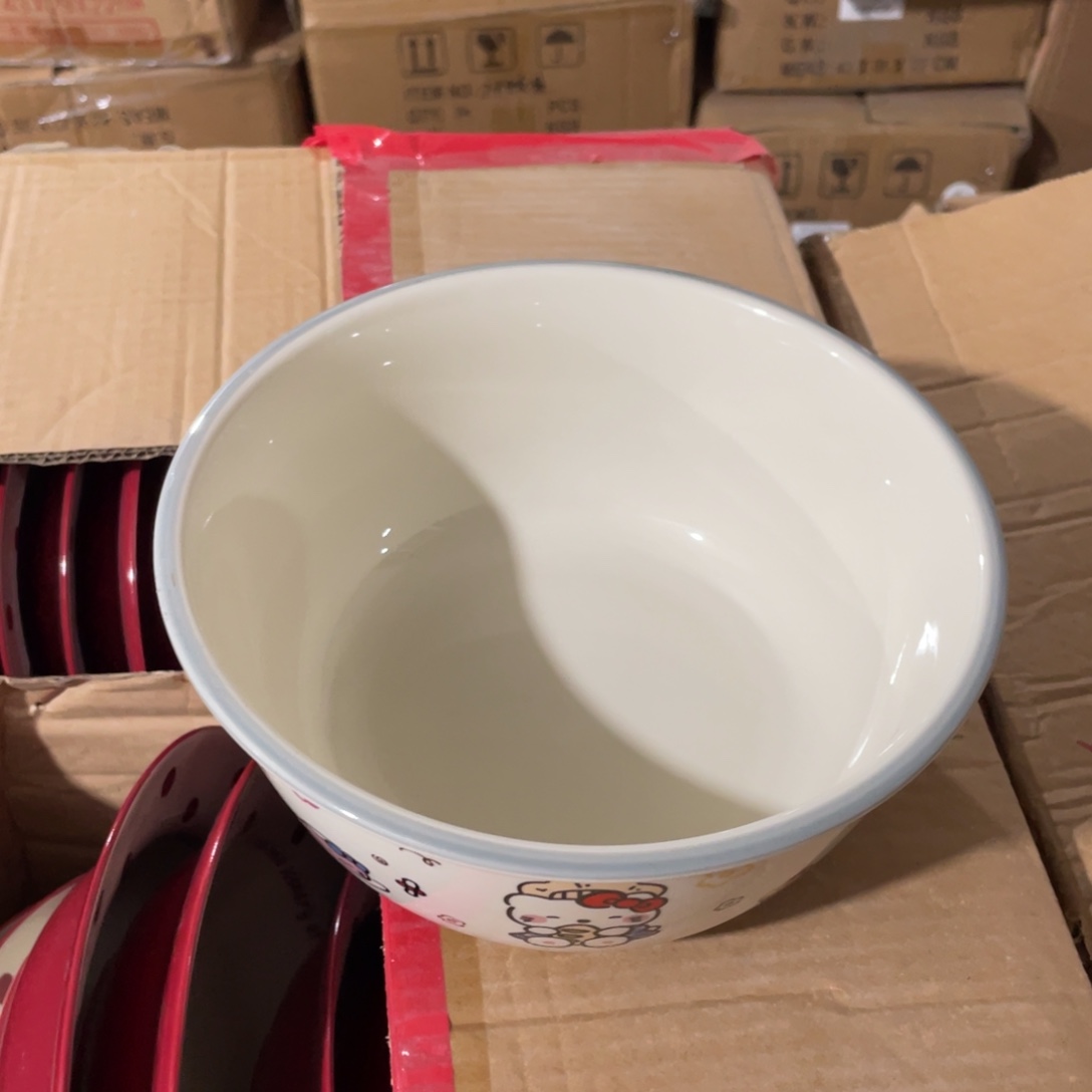 微瑕陶瓷餐具kt大汤碗一个8英寸