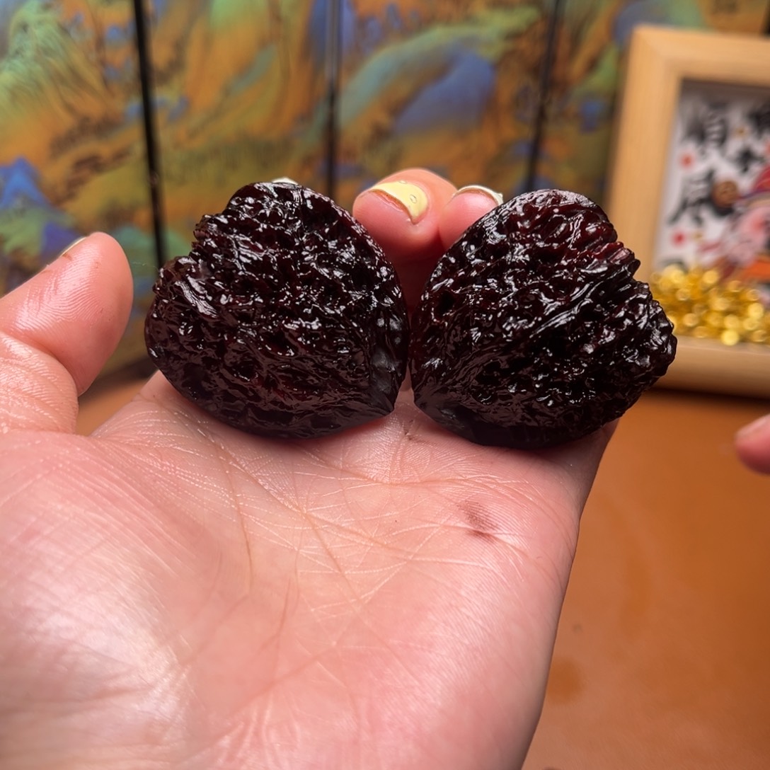 核桃地闷文玩手把件南疆石16