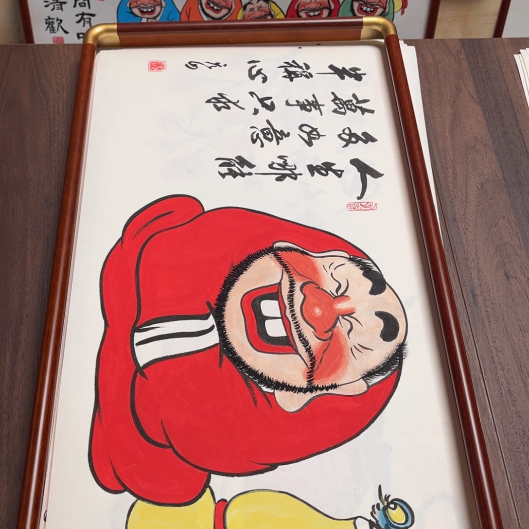 国画纯手绘禅意画作品