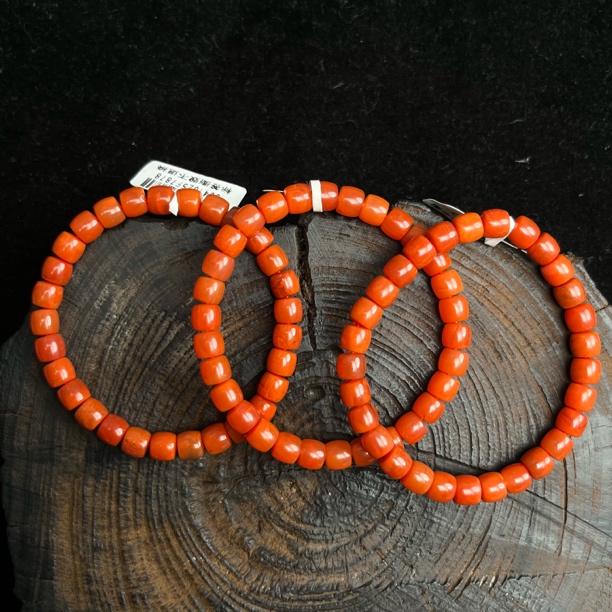 原矿无优化保山南红冷水河5-6mm直切单圈手串多样性发1